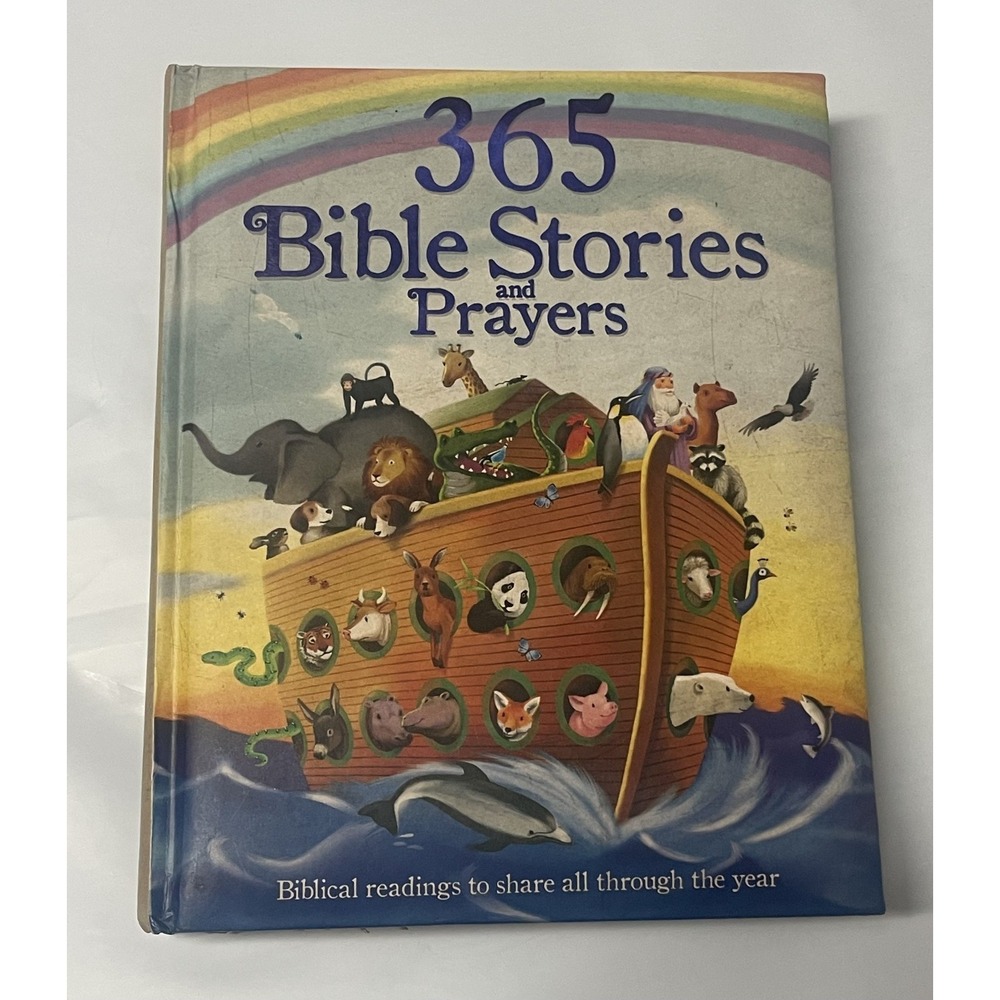 365 BIBLE STORIES AND PRAYERS‎ CHILDREN HARDCOVER BOOK ILLUSTRATED CHRISTIAN KID